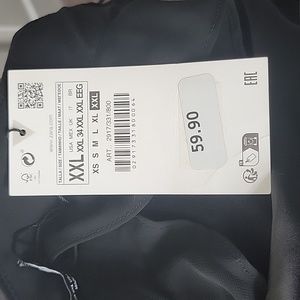 Zara NWT Strapless Satin Dress